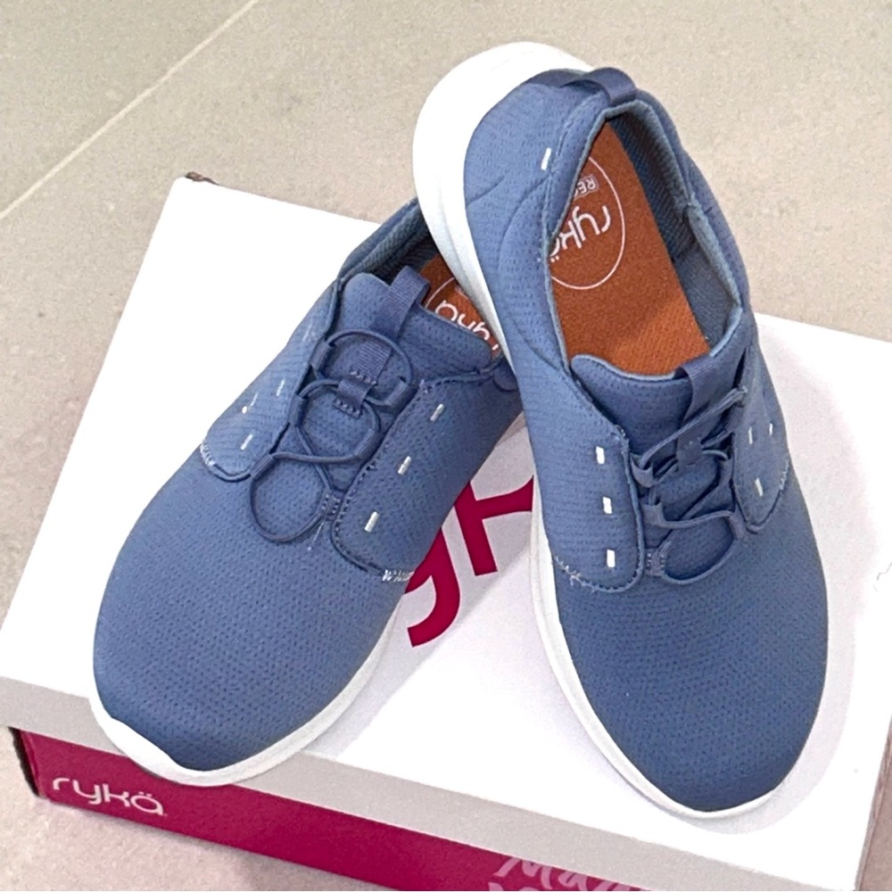 Ryka Revive Blue Casual Slip on Sneakers - Picture 3 of 9